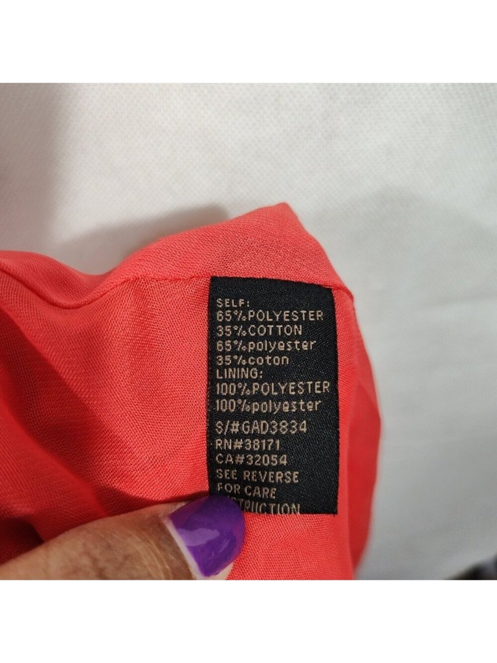 Lucca Couture Lined Crinkle Dress Sundress Women Size M Red-Orange MISSING STUDS - Picture 5 of 8
